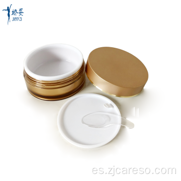 Tarro de crema de ojos blanco de 100 g con espátula